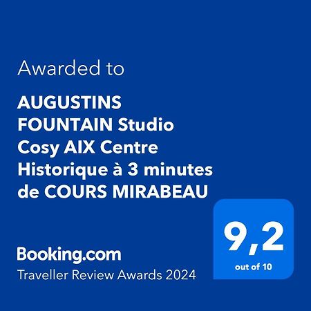 Augustins Fountain Studio Cosy Aix Centre Historique A 3 Minutes De Cours Mirabeau -Wifi-Smart Tv-Rue Calme 普罗旺斯地区艾克斯 外观 照片