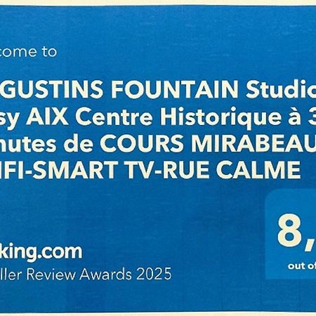 Augustins Fountain Studio Cosy Aix Centre Historique A 3 Minutes De Cours Mirabeau -Wifi-Smart Tv-Rue Calme 普罗旺斯地区艾克斯 外观 照片