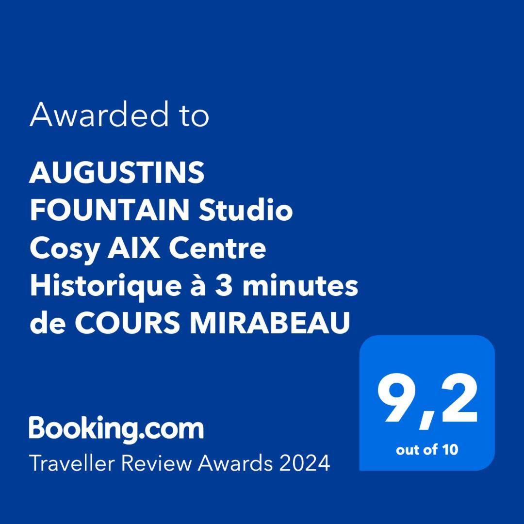 Augustins Fountain Studio Cosy Aix Centre Historique A 3 Minutes De Cours Mirabeau -Wifi-Smart Tv-Rue Calme 普罗旺斯地区艾克斯 外观 照片
