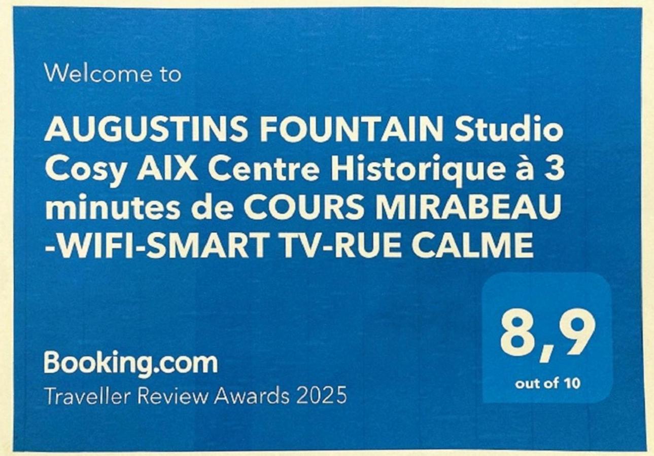Augustins Fountain Studio Cosy Aix Centre Historique A 3 Minutes De Cours Mirabeau -Wifi-Smart Tv-Rue Calme 普罗旺斯地区艾克斯 外观 照片